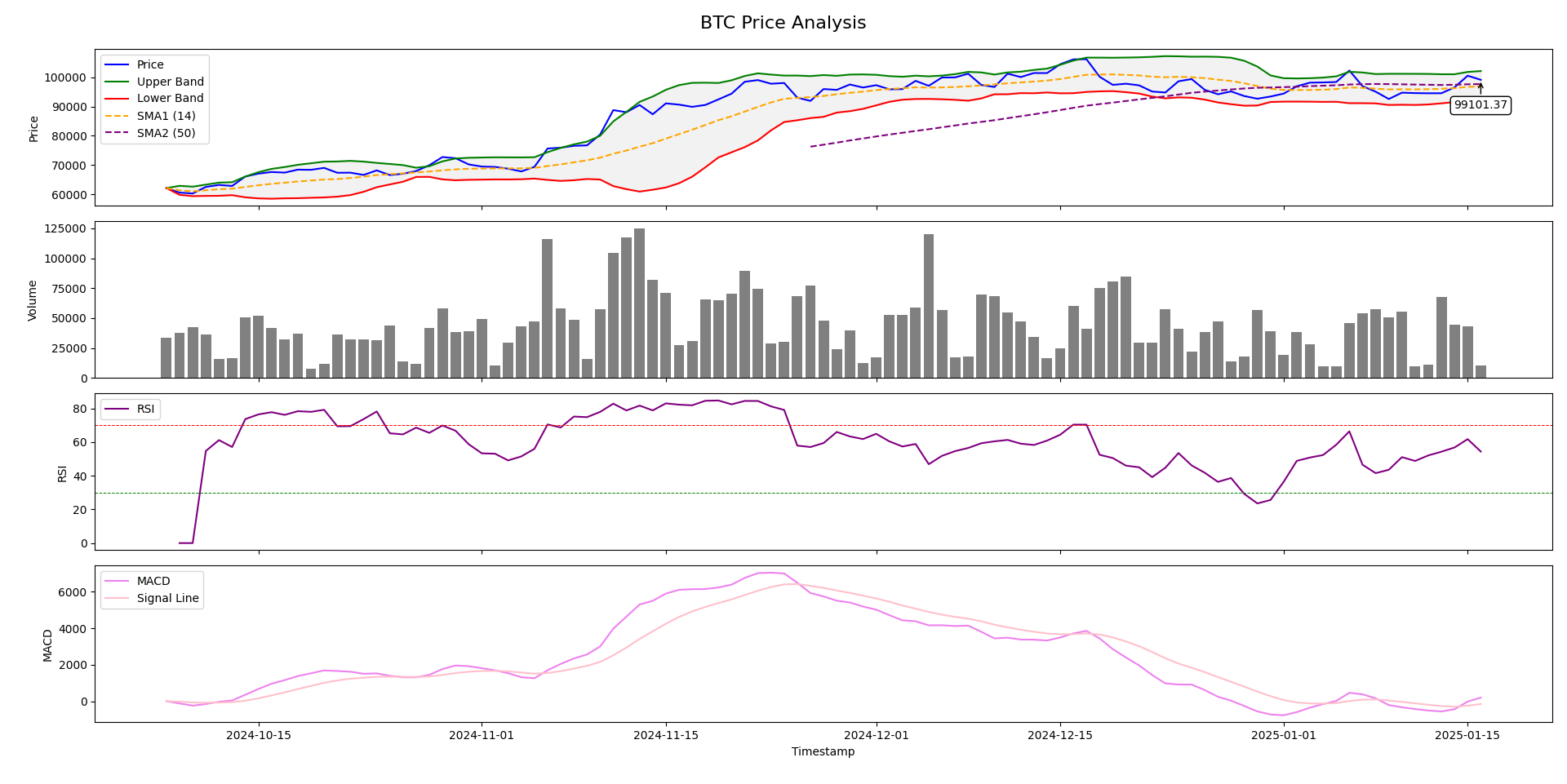 BTC Price Analysis Chart